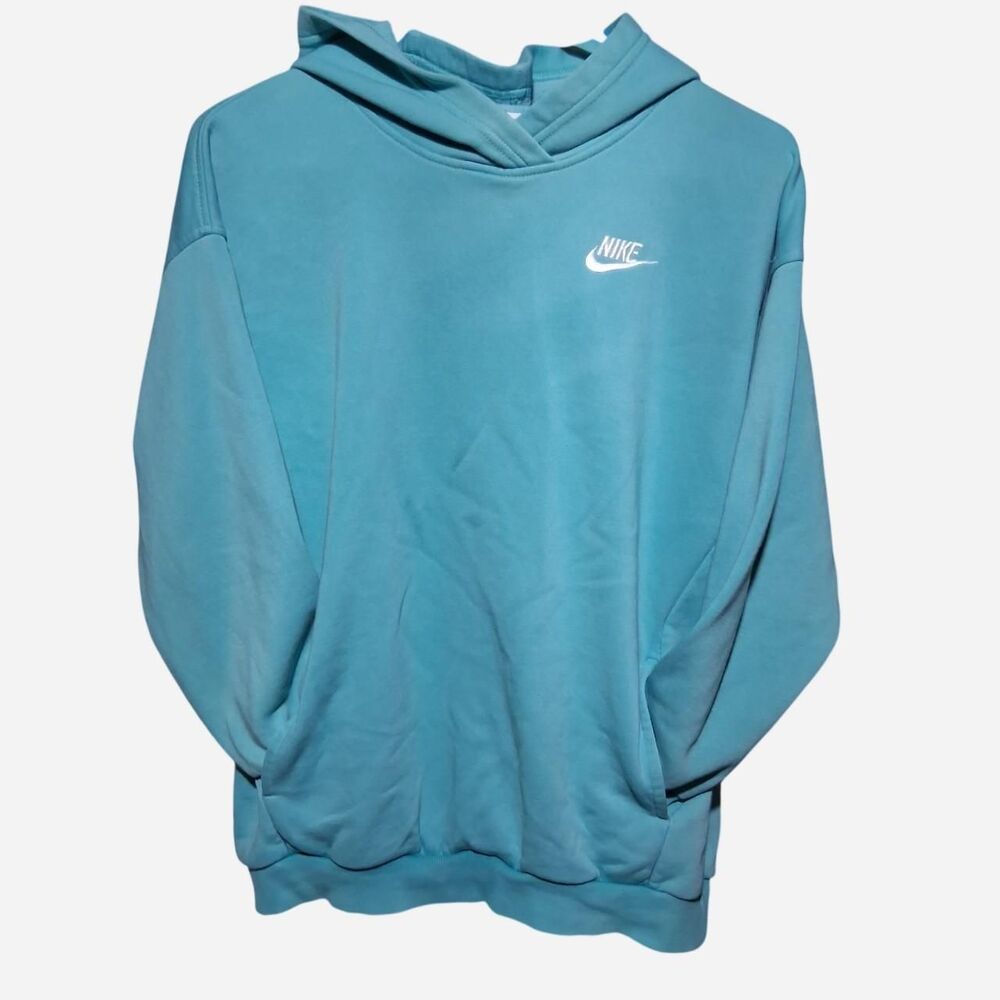 Nike Women's Blue and Green Hoodie